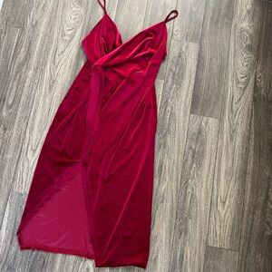 Red Velvet Dress